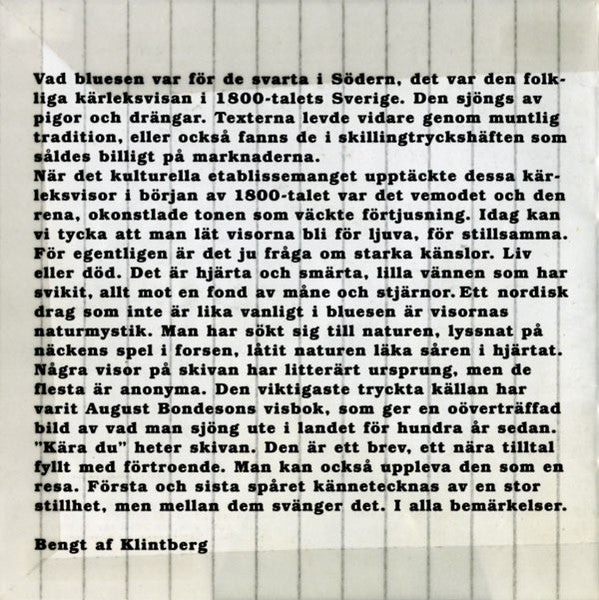 Louise Hoffsten, Lasse Englund Och E.S.T. : Kära Du, (CD, Album)
