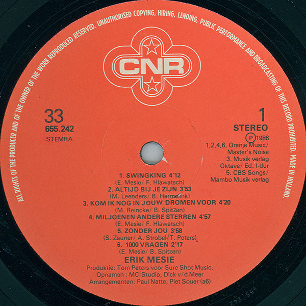 Erik Mesie : Erik Mesie (LP, Album)