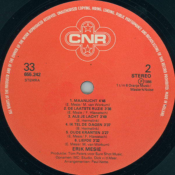 Erik Mesie : Erik Mesie (LP, Album)