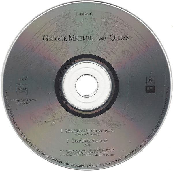 George Michael And Queen : Somebody To Love (CD, Single, Car)