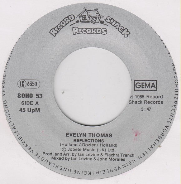 Evelyn Thomas : Reflections (7", Single)