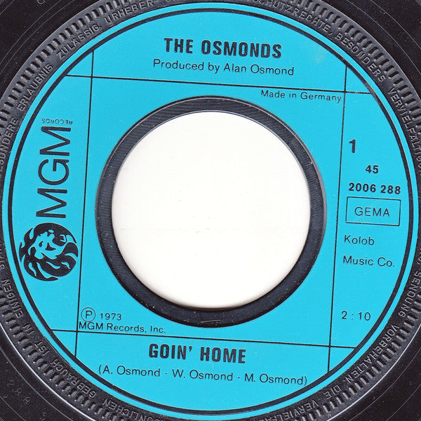 The Osmonds : Goin' Home (7", Single)