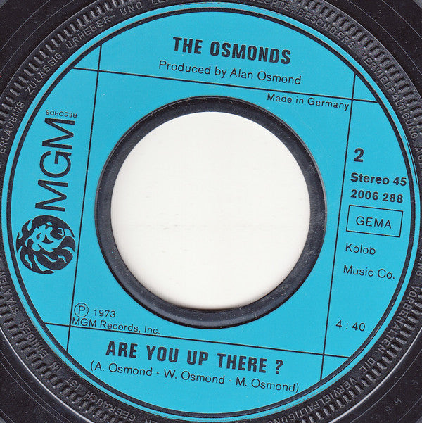 The Osmonds : Goin' Home (7", Single)