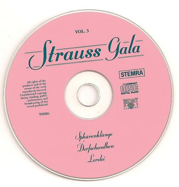 Johann Strauss Jr. / Slovak Radio Symphony Orchestra, Otto Aebi : Strauss Gala - Sphärenklänge / Dorfschwalben / Lorelei (CD, Album)