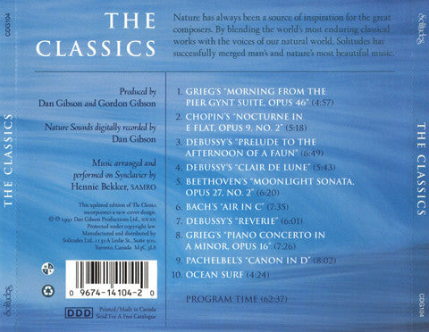 Dan Gibson : Exploring Nature With Music: The Classics (CD, Album, RE)