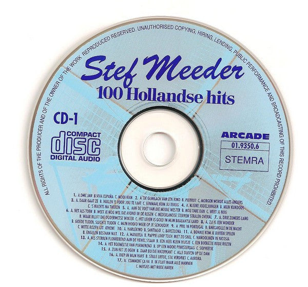 Stef Meeder : 100 Hollandse Hits (2xCD, Album)