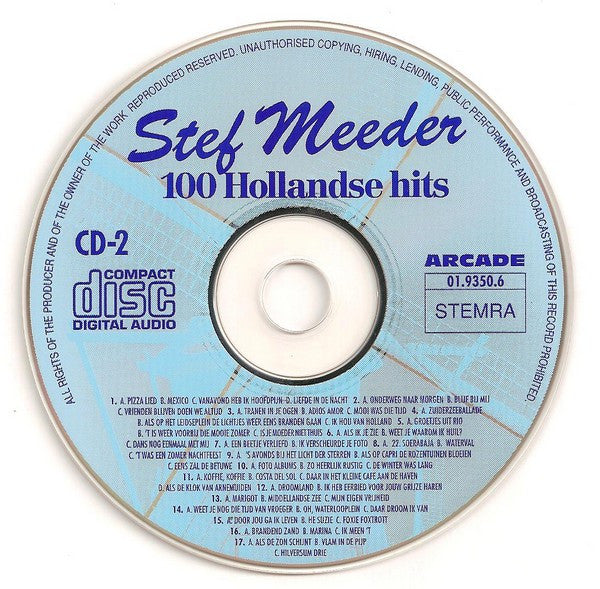 Stef Meeder : 100 Hollandse Hits (2xCD, Album)