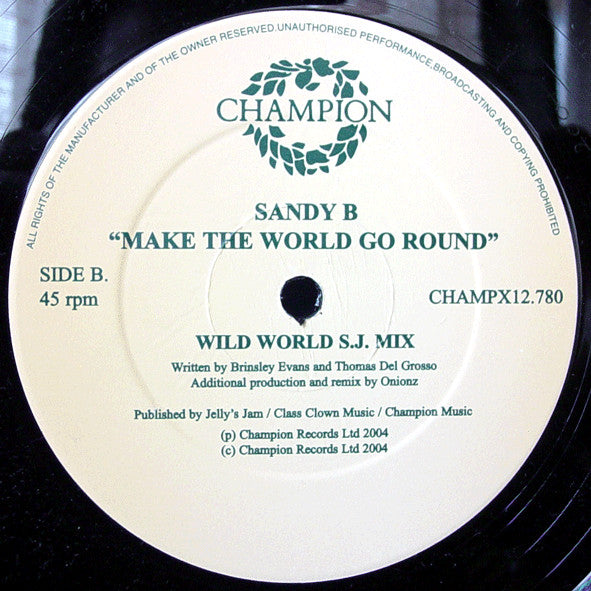 Sandy B : Make The World Go Round (12", Maxi)