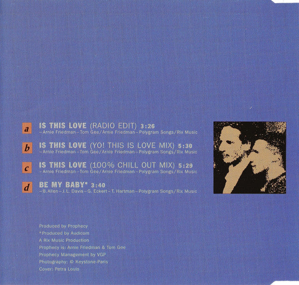 Jesse Lee Davis : Is This Love (CD, Maxi)