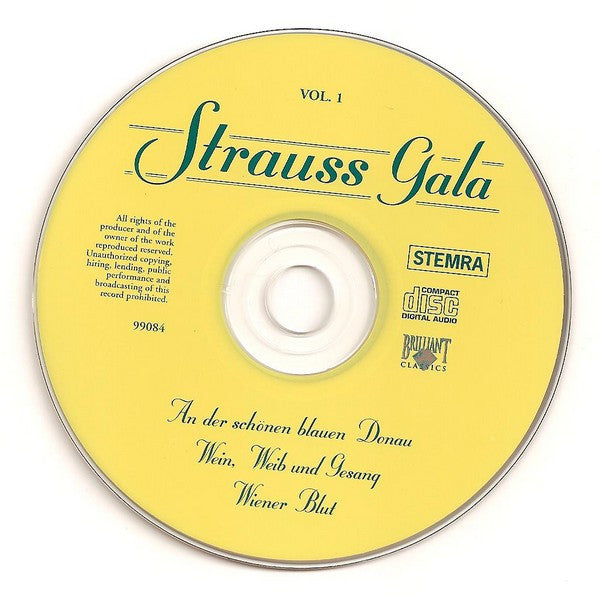 Johann Strauss Jr. / Slovak Radio Symphony Orchestra, Otto Aebi : Strauss Gala  - An Der Schönen Blauen Donau / Wein, Weib Und Gesang / Wiener Blut (CD, Album)