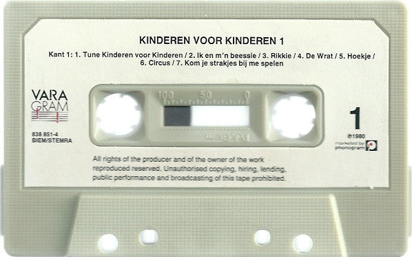 Kinderen voor Kinderen : Kinderen Voor Kinderen (Cass, Album, RE)
