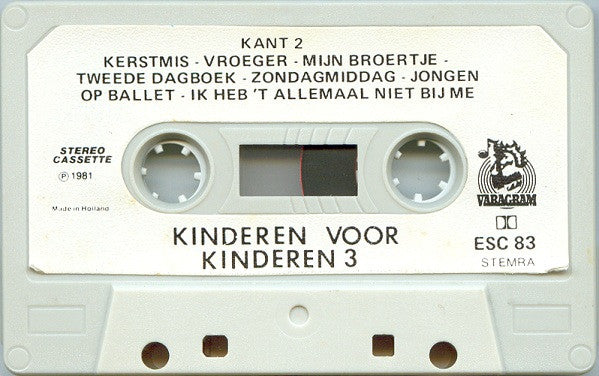 Kinderen voor Kinderen : Kinderen Voor Kinderen 3 (Cass, Album)