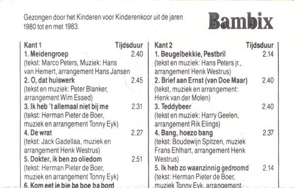 Kinderen voor Kinderen : Het Leukste Uit Kinderen Voor Kinderen (Cass, Comp)