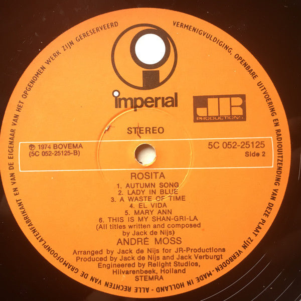André Moss : Rosita (LP)