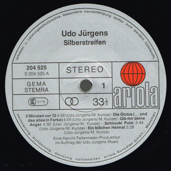 Udo Jürgens : Silberstreifen (LP, Album)