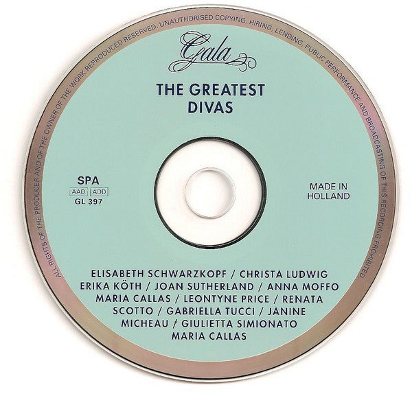 Various : The Greatest Divas (CD, Comp)