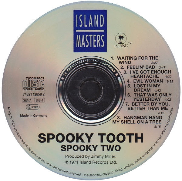 Spooky Tooth : Spooky Two (CD, Album, RE)
