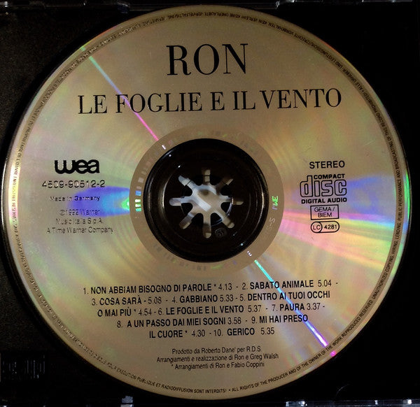 Ron (16) : Le Foglie E Il Vento (CD, Album)