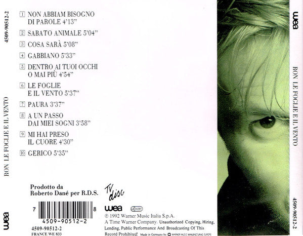 Ron (16) : Le Foglie E Il Vento (CD, Album)