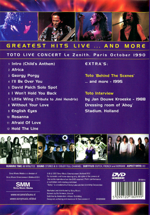 Toto : Greatest Hits Live... And More (DVD-V, Multichannel, PAL)