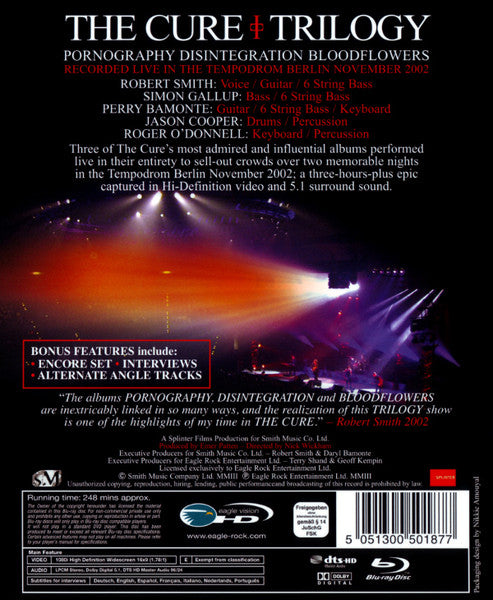 The Cure : Trilogy (Blu-ray, Multichannel)