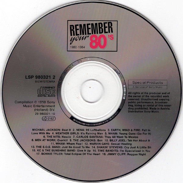 Various : Remember Your 80's - 1983 (CD, Comp, RE)