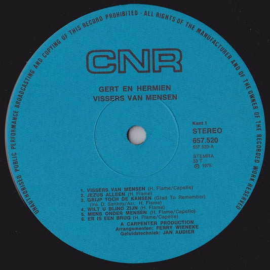 Gert & Hermien : Vissers Van Mensen (LP)