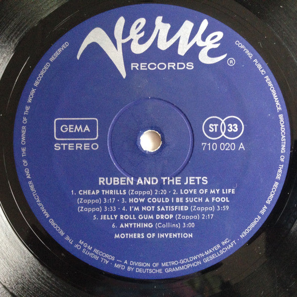 The Mothers : Cruising With Ruben & The Jets (LP, Album)