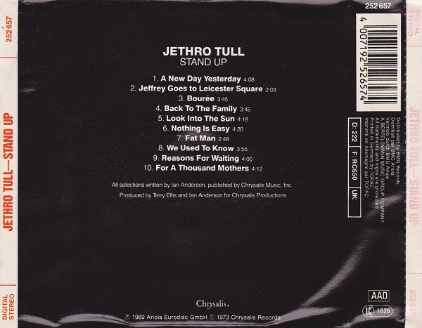 Jethro Tull : Stand Up (CD, Album, RE)