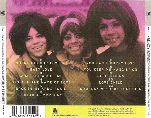 The Supremes : The Best Of Diana Ross & The Supremes (CD, Comp, RM)