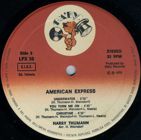 Harry Thumann : American Express (LP, Album)