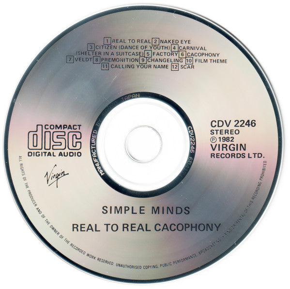 Simple Minds : Real To Real Cacophony (CD, Album, RE)