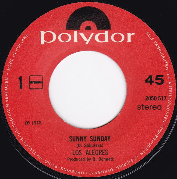Los Alegres : Sunny Sunday (7", Single)