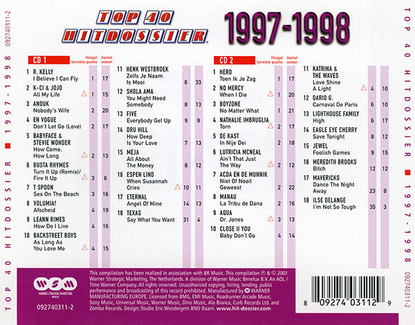 Various : Top 40 Hitdossier 1997-1998 (2xCD, Comp)