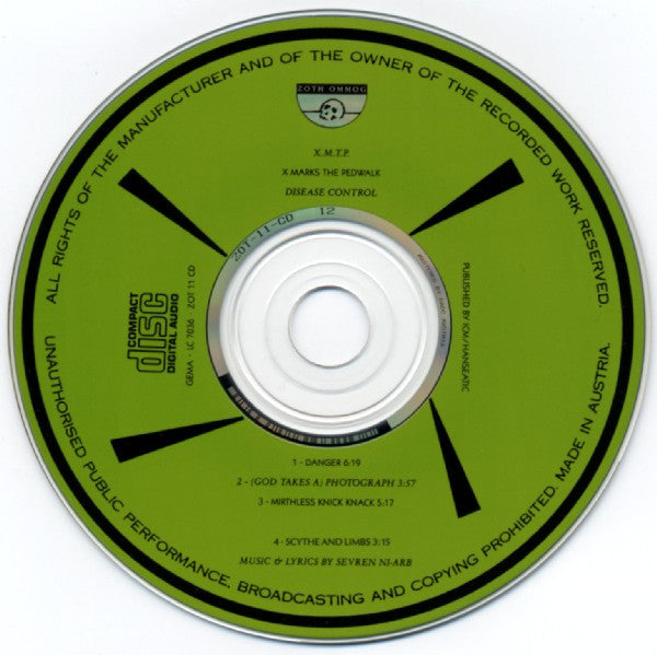 X-Marks The Pedwalk : Disease Control (CD, Maxi)
