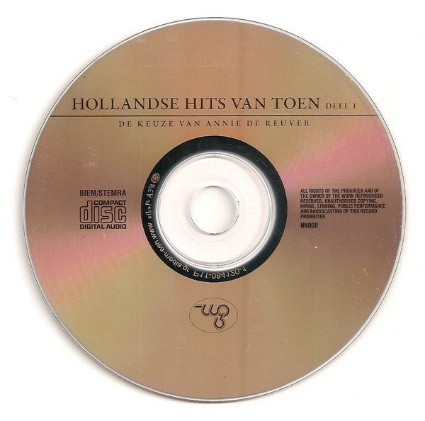 Various : Hollandse Hits Van Toen Deel 1 - De Keuze Van Annie de Reuver (CD, Comp)