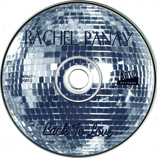 Rachel Panay : Back To Love (CD, Maxi)