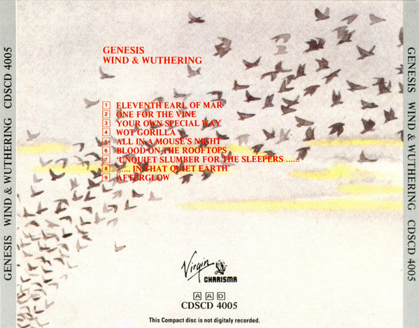 Genesis : Wind & Wuthering (CD, Album, RE, Son)