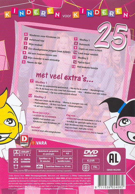 Kinderen Voor Kinderen : Kinderen Voor Kinderen 25 (DVD, PAL)
