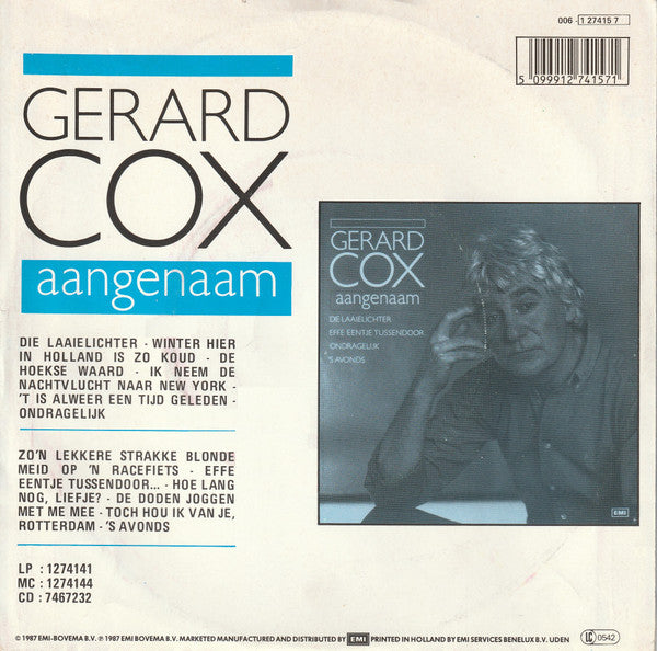 Gerard Cox : Effe Eentje Tussendoor ... (7", Single)