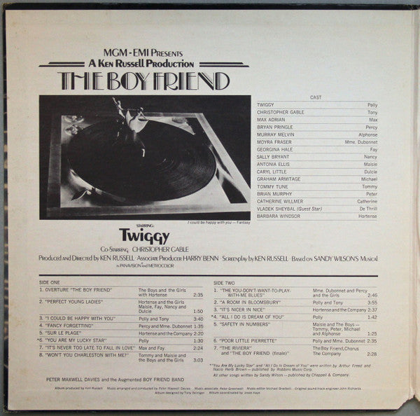 Peter Maxwell Davies And The Boy Friend Band Starring Twiggy (2) : The Boyfriend (Original Soundtrack) (LP, Album, Gat)