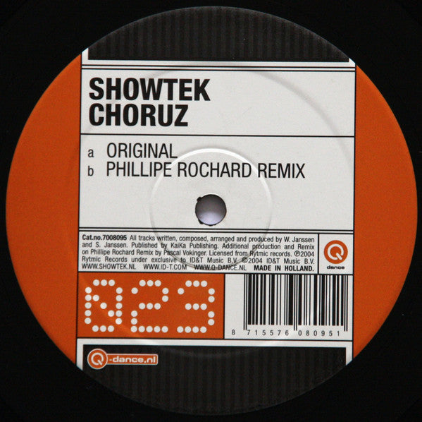 Showtek : Choruz (12")