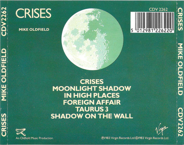 Mike Oldfield : Crises (CD, Album, RE)