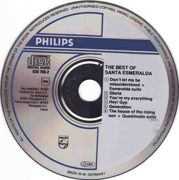 Santa Esmeralda : Best Of Santa Esmeralda (CD, Comp)