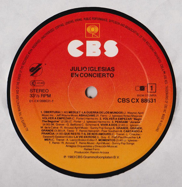 Julio Iglesias : En Concierto (2xLP, Album, Gat)