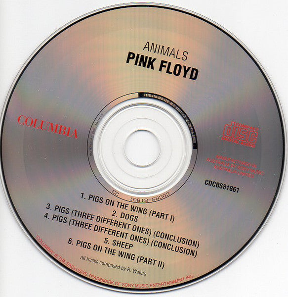 Pink Floyd : Animals (CD, Album, RE)