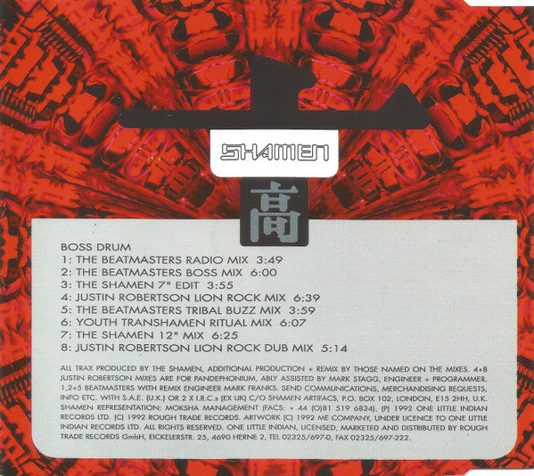 The Shamen : Boss Drum (CD, Maxi)