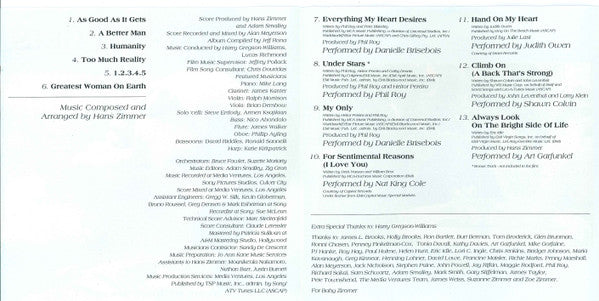 Hans Zimmer, Various : As Good As It Gets (Music From The Motion Picture) (CD, Comp, Enh)