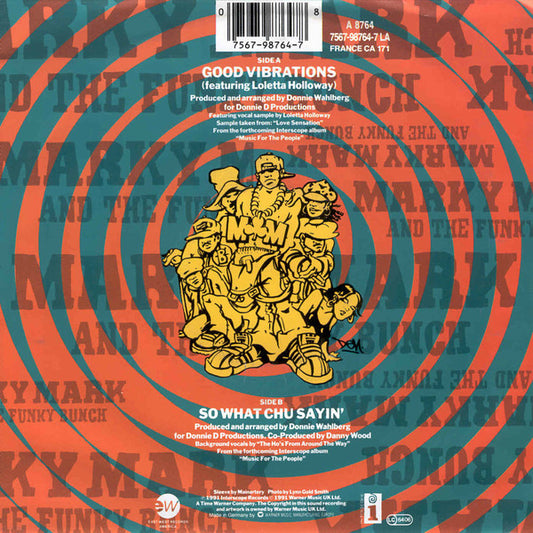 Marky Mark & The Funky Bunch Featuring Loleatta Holloway : Good Vibrations (7", Single)