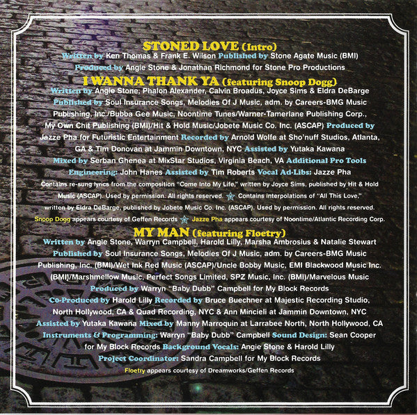 Angie Stone : Stone Love (CD, Album, Copy Prot., Enh)